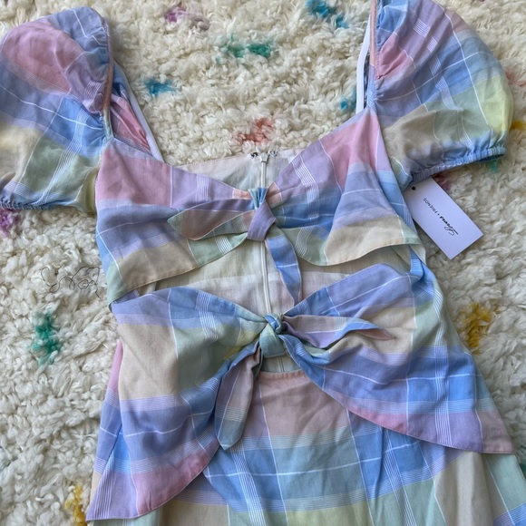 Lovers + Friends | Revolve | Corbin Pastel Plaid Dress NWT - Picture 6 of 12